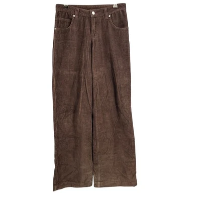 Pantalones Patinador Pierna Ancha Pana Marrón UNIF Grunge Años 90 Y2K Talla 24 Foto 1 de 4