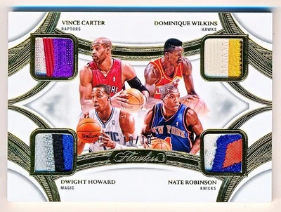 2024-25 Flawless Carter Wilkins Howard Robinson Gold Quad Patch #QP-DNK (10/10) - Image 1 of 2