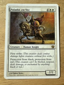 Paladin en-Vec 9th Edition NM White Rare MAGIC THE GATHERING MTG CARD - Picture 1 of 2