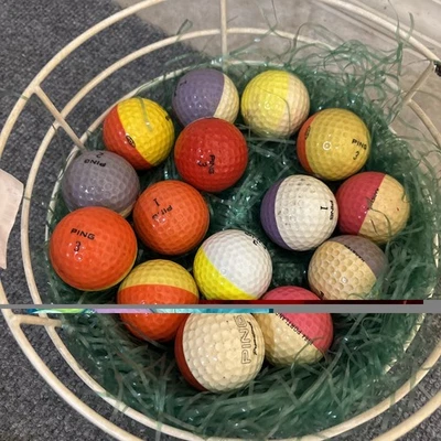 Lote Pelotas de Golf Ping 2 Tonos 2 Colores Karsten De Colección Pelotas de Golf Raras Foto 1 de 3