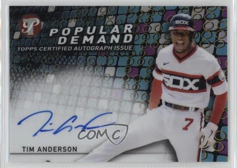 2022 Topps Pristine Popular Demand Auto Tim Anderson #PDA-TA Auto - Image 1 of 2