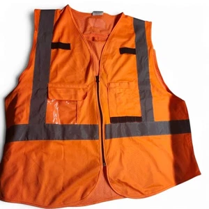 Milwaukee L/XL Orange Class 2 High Visibility Safety Vest 10 Pockets 48-73-5032 - Picture 1 of 6