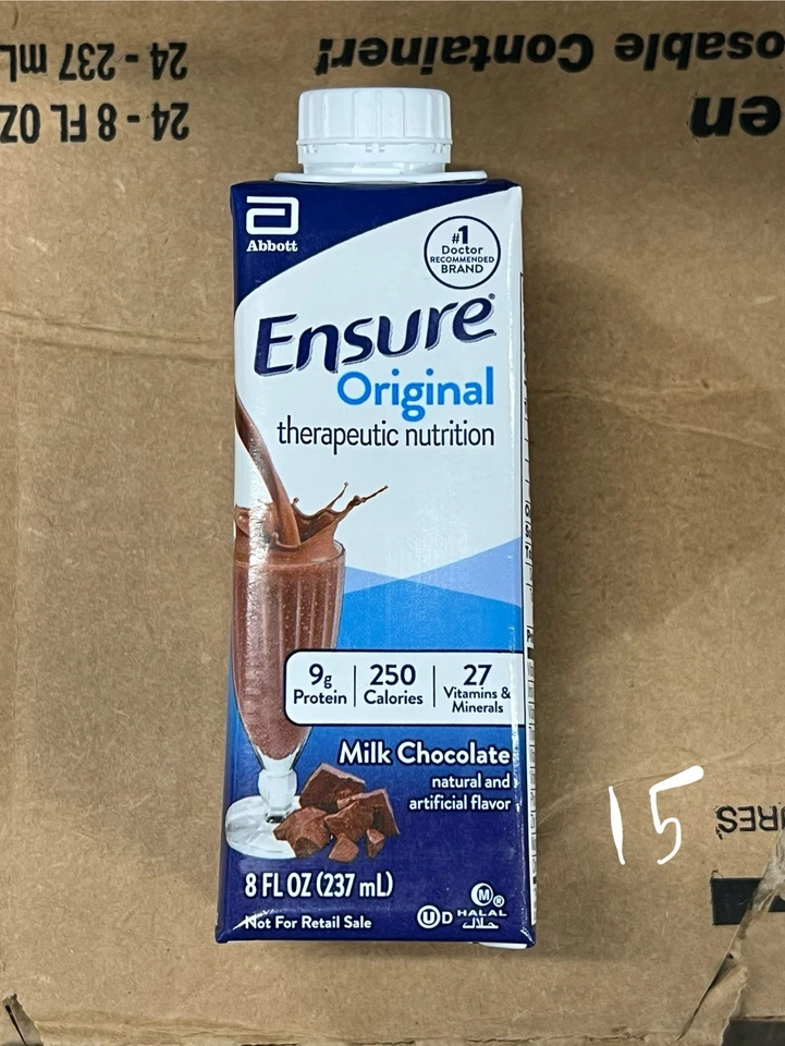 Ensure Original Nutrición Terapéutica Chocolate con Leche 8oz Paquete de 15 Foto 1 de 1