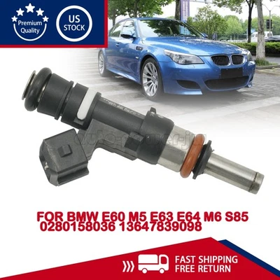Inyector de combustible para BMW E60 M5 E63 E64 M6 S85 0280158036 13647839098 Foto 1 de 4
