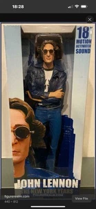 Figura parlante de 18" de John Lennon de colección de los Beatles 2006 NECA años de la ciudad de Nueva York - Imagen 1 de 9