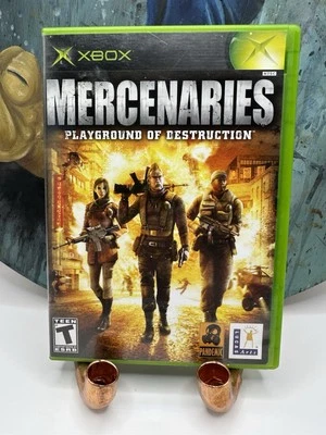 MERCENARIES: Playground of Destruction (Microsoft Xbox, 2005) With Reg Card - Image 1 of 4