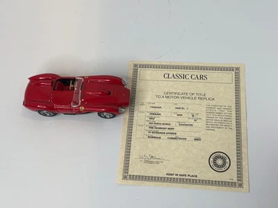 Danbury Mint 1958 Ferrari 250 Testa Rossa 1/24 Diecast Red - Image 1 of 4