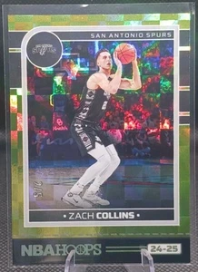 2024-25 Panini NBA Hoops Zach Collins #57 Yellow Checkerboard Holo 2/5 - Picture 1 of 2