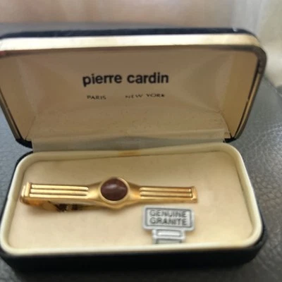 Pierre Cardin - Vintage Gold Genuine Granite Mens Tie Pin - Image 1 of 4