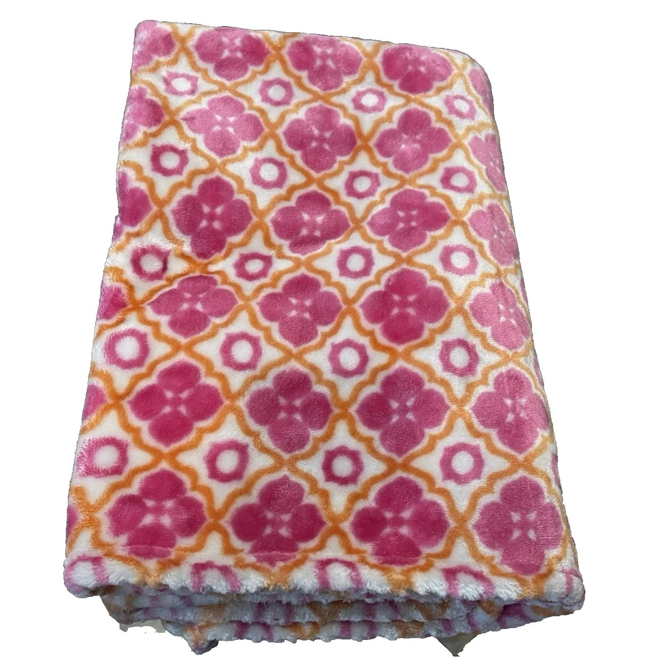 Manta polar Happy Chic bebé rosa naranja Jonathan Adler bebés R EE. UU. 30x41 Foto 1 de 4