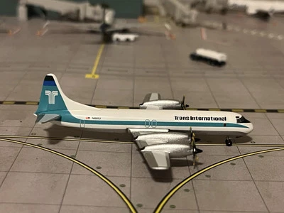 1/400 Aeroclassics Transinternational Lockheed L-188 Electra  - Image 1 of 4