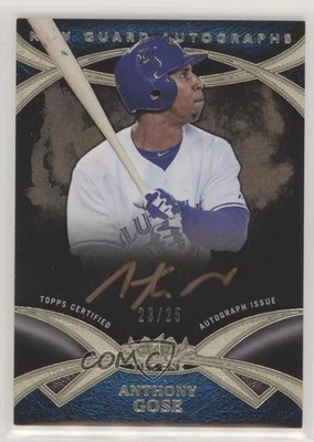 2014 Topps Tier One New Guard Auto Copper Ink /25 Anthony Gose #NGA-AG Auto - Image 1 of 2