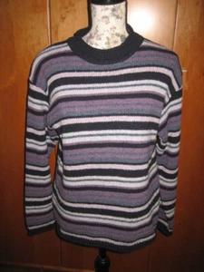 Pullover, Gr. 164, Jean Bourget, Grobstrick, lila, grau - Picture 1 of 6