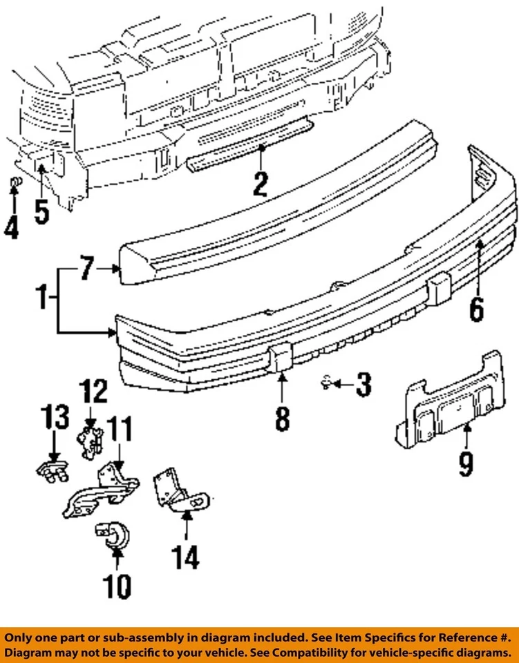 CHRYSLER OEM 93-98 Grand Cherokee Bumper Components-Bumper Guard 4741103 Foto 1 de 1