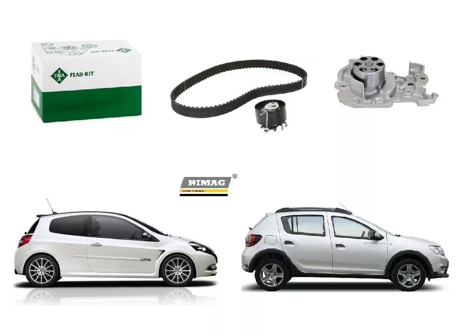 Kit Distribuzione per Renault Clio Modus Twingo 1.2 16v + pompa acqua - Imagen 1 de 4