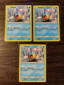 5x Spheal (3x 50/236 & 2x 49/236) Pokemon card SM Cosmic Eclipse common NM - Picture 1 of 2