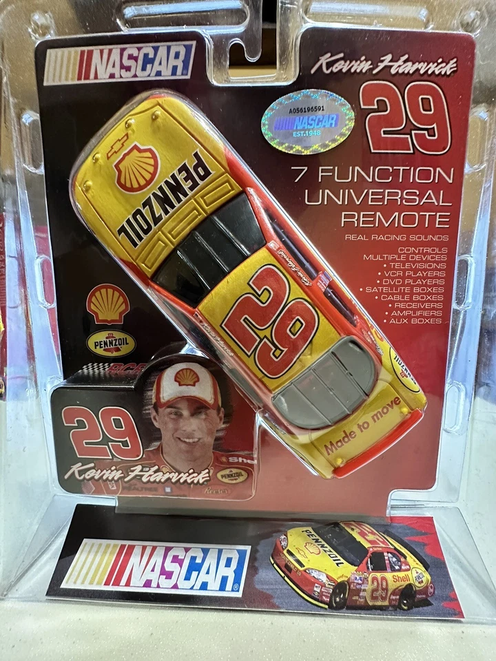 Kevin Harvick NASCAR 7 Function Universal Remote Control Pennzoil Car Excalibur