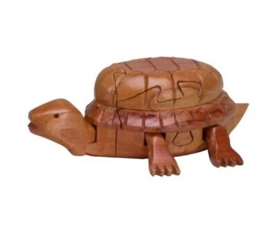 Brain Teasers Wooden Turtle 3D Puzzle - Image 1 of 3