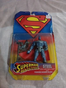 Superman The Man Of Steel John Henry Irons Action Figure Sealed 1995 Kenner - Picture 1 of 5