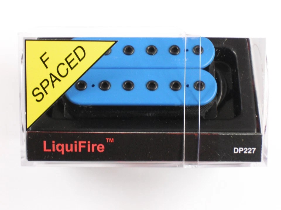 DiMarzio F-spaced Liquifire Neck Humbucker Blue W/Black Poles DP 227 - Image 1 of 1