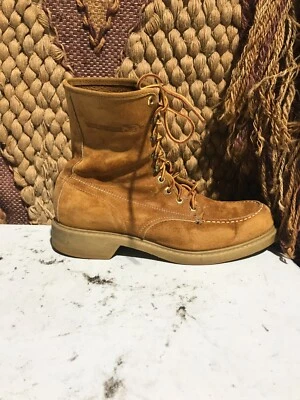 BOTA RARA DE COLECCIÓN WOLVERINE GAMUZA PIEL DE CERDO MODELO 03334 TALLA 9C Foto 1 de 4