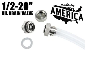 Compact Stainless Steel Quick Oil Drain Valve Plug Dodge Ford Eagle - Bild 1 von 8