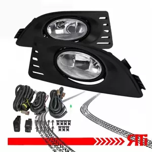 For 05-06 Acura RSX DC DC5 Type S Base K20 JDM Clear Fog Light + Harness Kit - Picture 1 of 5
