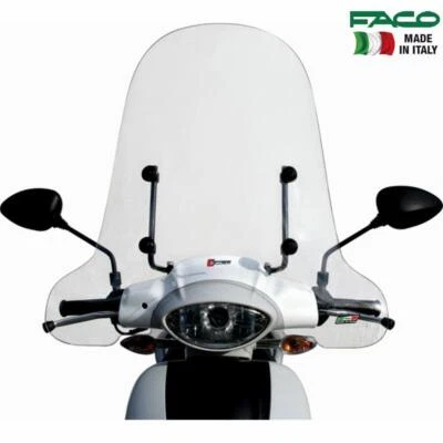 FACO 23321 PARABREZZA CON ASTE FOR APRILIA 50 SCARABEO 4T 2014-2017 - Immagine 1 di 2