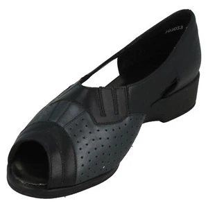 Mujer Equity Zapatos Peep Toe Azul Marino / Perla : Sylvia - Imagen 1 de 9
