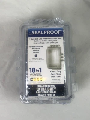 Cubierta de salida de uso resistente a la intemperie de 1 banda a prueba de sellos para enchufe exterior 1GWIUXD Foto 1 de 4