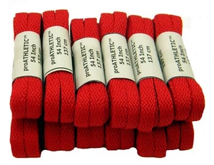 Paquete de 12 pares de cordones atléticos planos 5/16 estilo clásico 8 mm de ancho *nuevo* - Imagen 1 de 23