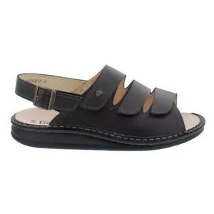 Finn Comfort Sylt, Mens Sandal, Saratoga, Dark Brown, Klett-U. Schnallenversc - Picture 1 of 10