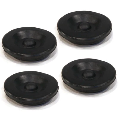 4-Pack Black Rubber Grease Plug Hub Dust Caps for AL-KO Trailer Camper RV Axle - Image 1 of 4