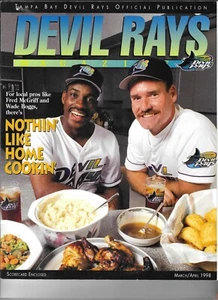 1998 Tampa Bay Rays Magazine March/April Fred McGriff Wade Boggs 1st year B Ruth - Picture 1 of 15