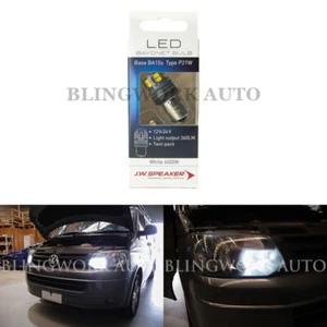 (PAIR) JW Speaker LED S25 P21W BA15s 6000K DRL Bulb for Volkswagen Transporter  - Picture 1 of 11