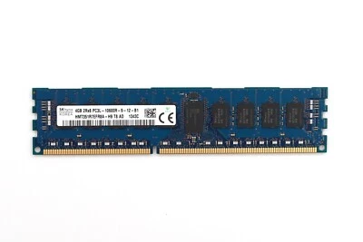 SK hynix 4GB 2Rx8 PC3L-10600R-9-12-B1 ECC REG Server Memory HMT351R7EFR8A-H9 - Image 1 of 3
