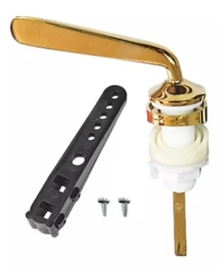 DIALL UNIVERSAL DUAL-FLUSH CISTERN LEVER PREMIUM GOLD EFFECT TOILET LEVER - Picture 1 of 1