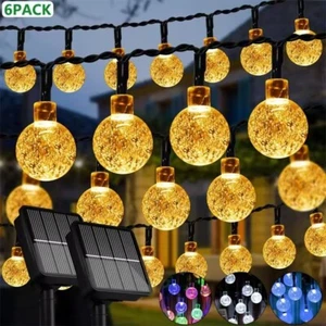 LED Ball Solar Light Party Fairy Outdoor Retro Ball String Lights Patio Garden - Picture 1 of 12
