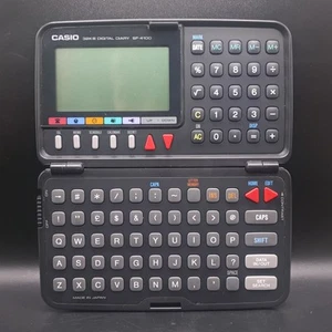 CASIO SF-4100 Digital Diary Vintage Retro Calculator 32KB - *Missing Back Cover* - Picture 1 of 8