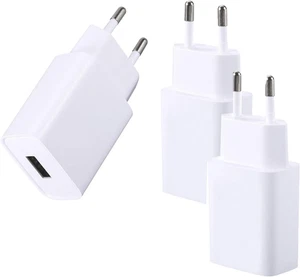 3Pcs European Usb Charger Plug, 2 Pin Shaver Plug to Usb Adapter,2 Pin to USB Pl - Picture 1 of 12