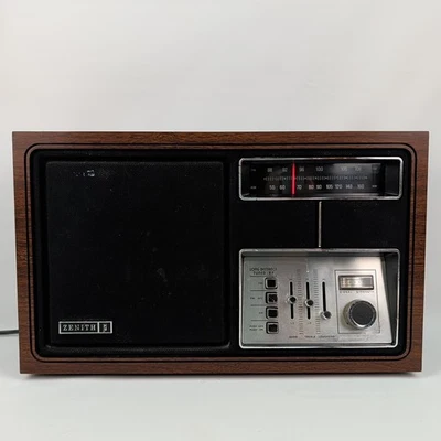 Radio AM FM de mesa Zenith R430 de colección hecha en Corea funcionando Foto 1 de 4
