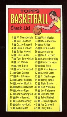 1969-70 Topps #99 清单-差(有标记) — 第 1/2 张图片