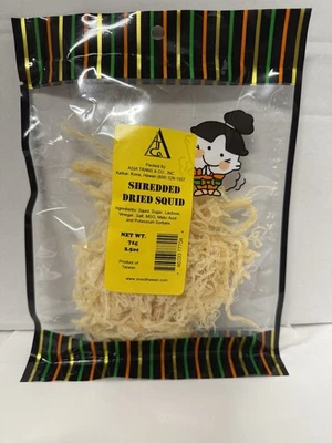 Snack de calamar sepia seca triturada Asia Trans Ika bolsa de 2,5 oz x1 Foto 1 de 2