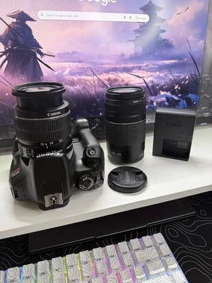 Cámara réflex digital Canon EOS Rebel T6 EF18-55 mm + lente EF 75-300 mm Foto 1 de 4