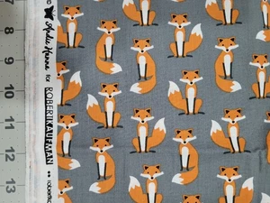 Robert Kaufman 1 YARD Fabulous Foxes #15680 Cotton Fabric QUILTING Crafts Stash - Picture 1 of 4