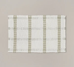 20"x32" Offener Karo Badteppich Grün/Creme - Hearth & Hand™ Magnolie Gewebte Baumwolle - Bild 1 von 4