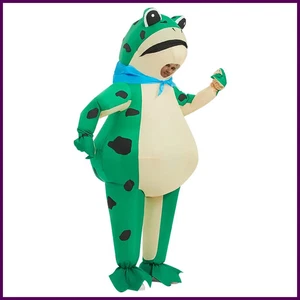 Aufblasbares Frosch Kostüm lustig Ganzkörper Blow Up Cosplay Kostüm Anzug für - Bild 1 von 24