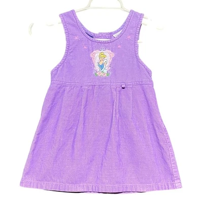 Vestido Delantal Cenicienta Pana Púrpura Niñas Clásicos Disney Delantal Talla 4T Foto 1 de 4