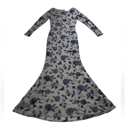 Ivy City Co женщин маленький Blair макси цветочный бархат длинным рукавом миди платье девчонки - Изображение 1 из 4