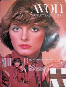 Avon 1975 Winter Makeup Color Chart Ellie Shag Hairstyle 70s - Imagen 1 de 7